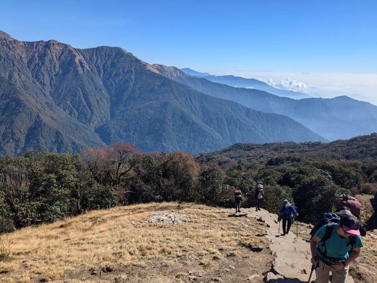 Scenic views along Mardi Himal trail