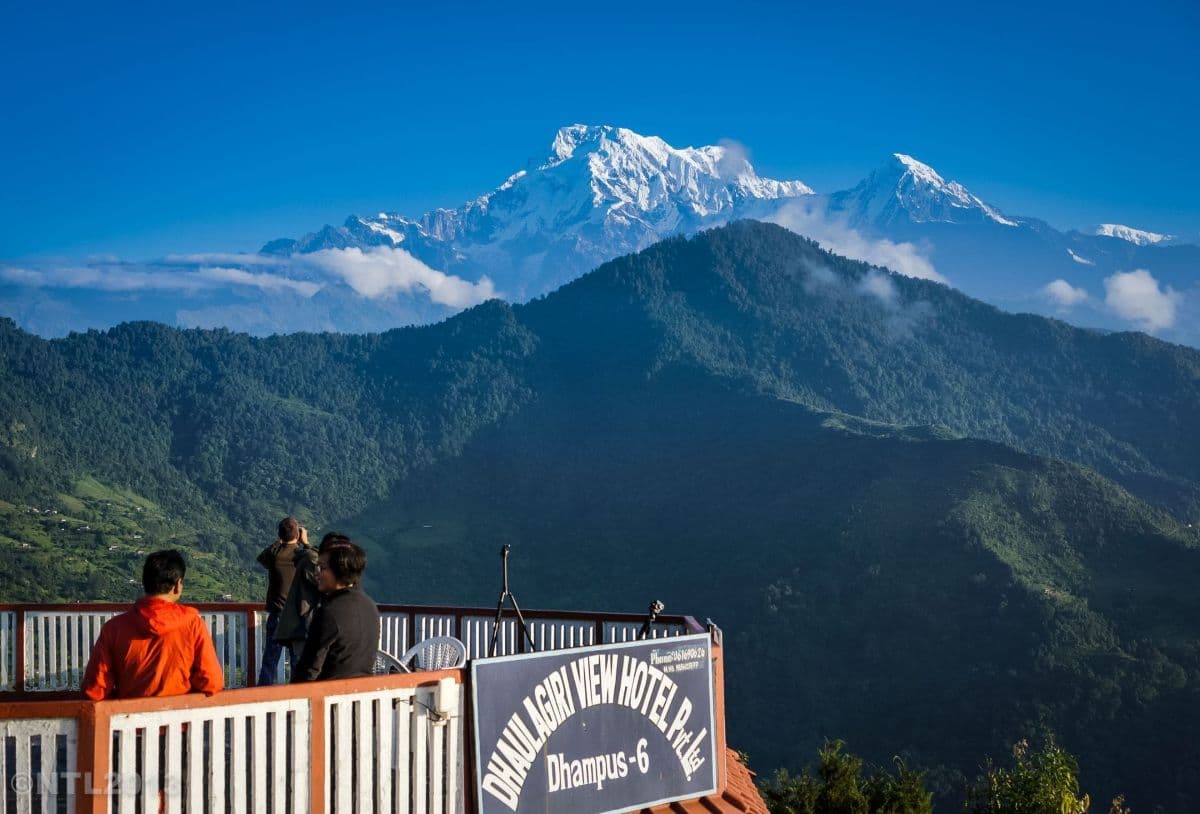 cozy hotel in Dhampus overlooking the snow-capped Annapurna Himalayas.