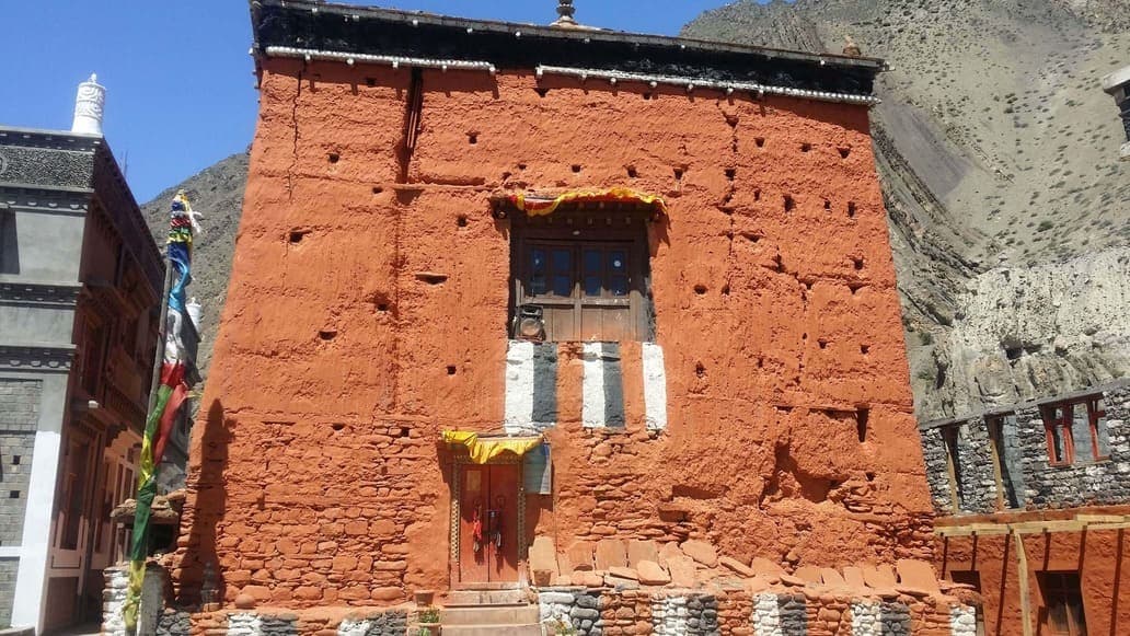 Religious journey through Jomsom in Nepal