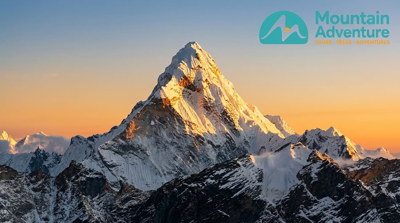 Sarangkot sunrise over the Annapurna mountain range