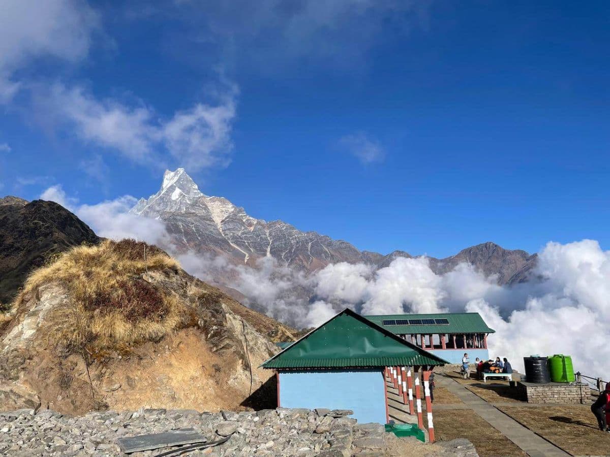 Fishtail Mountain from Mardi Himal trail