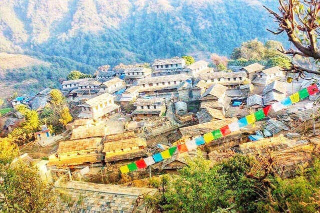 ghandruk old village view